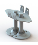 Meta  Clip MS200-IV Legbord 1700 x 600 -  gecoat RAL 7035