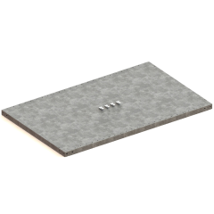 Meta  Clip MS330-III Legbord 1300 x 400 - verzinkt