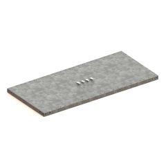 Meta  Clip MS330-III Legbord 1300 x 400 - verzinkt